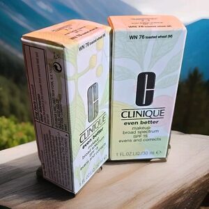 2X Deal! Clinique Even Better face Makeup Broad Spectrum  Toasted Wheat WN76 1oz